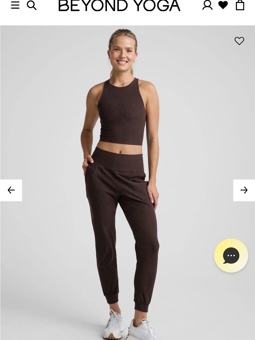 NWT Beyond Yoga Spacedye™ Midi Jogger in Dark Brown, Size Small - Picture 4 of 8